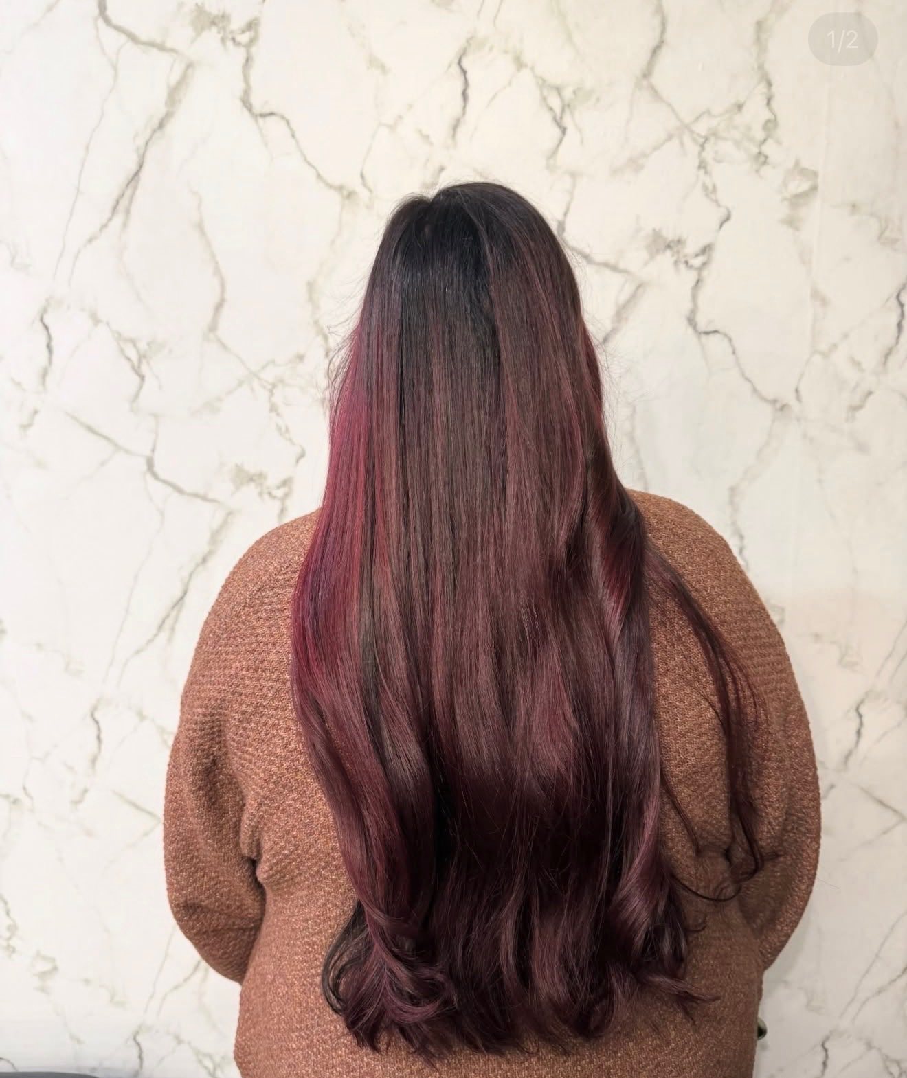 Balayage color transformation